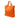 Orange Prada Saffiano Trimmed Tessuto Logo Oro Satchel