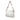 White Gucci Calfskin Web Capri Ranch Kid Shoulder Bag