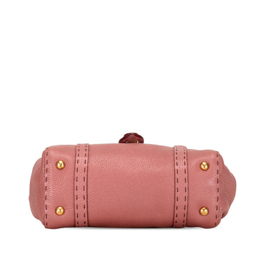 Pink Fendi Mini Selleria Linda Handbag