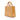 Beige Dior Large Patent Cannage Lady Dior Satchel