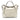 White Gucci Medium Guccissima Bree Fold Over Tote Satchel