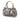 Gray Burberry Smoke Check Coated Canvas Heathcliff Satchel