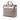 Gray Burberry Medium Bicolor Leather Marais Belt Bag Satchel
