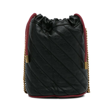 Black Gucci Mini Torchon GG Marmont 2.0 Bucket Bag - Designer Revival