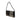 Black Burberry Exploded Check Wool Fringe Shoulder Bag