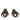 Gold Hermès Gold Plated Bijouterie Fantaisie Ribbon Clip On Earrings