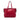 Red Dior Medium Grained Calfskin D Bee Shopper Tote Satchel
