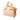 Beige Fendi Small Tricolor Leather Chameleon Satchel