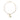 Gold Chanel CC Gold Plated Crystal Bracelet