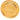 Gold Chanel Gold Plated 31 Rue Cambon Round Brooch