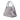 Silver Prada Small Saffiano Cuir Monochrome Top Handle Tote Satchel - Designer Revival
