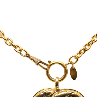 Gold Chanel CC Pendant Necklace Costume Bracelet - Designer Revival