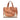 Tan LOEWE Medium Canvas and Calfskin Gate Top Handle Bag Satchel