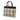 Beige Burberry House Check Canvas Tote