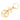 Gold Chanel Gold Plated CC Medallion Key Ring Bag Charm
