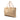 Beige Fendi Zucchino Canvas Shopping Tote