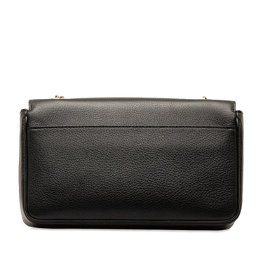 Black Balenciaga Everyday Chain Wallet Crossbody Bag