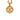 Gold Chanel CC Gold Plated Round Pendant Necklace