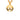 Gold Chanel CC Gold Plated Round Pendant Necklace