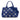 Blue Prada Small Canvas Canapa Grommet Satchel - Designer Revival