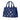 Blue Prada Small Canvas Canapa Grommet Satchel - Designer Revival