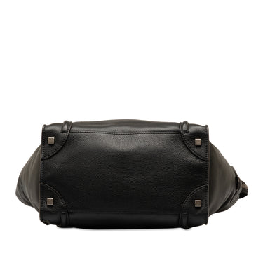 Black Celine Mini Luggage Tote - Designer Revival