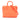Orange Saint Laurent Nano Leather Sac De Jour Satchel