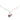 Gold Chanel Gold Plated Enamel CC Heart Pendant Necklace