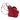 Red Gucci Calfskin Bamboo Tassel Drawstring Backpack