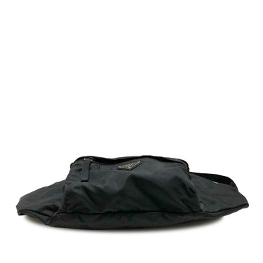 Black Prada Tessuto Montagna Belt Bag