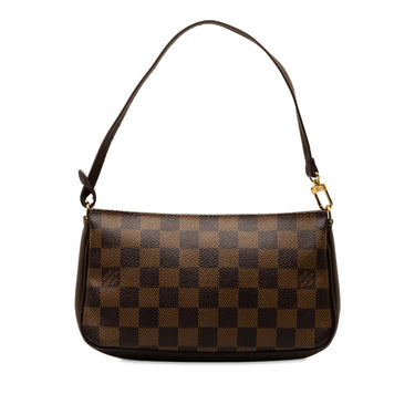 Brown Louis Vuitton Damier Ebene Pochette Accessoires Shoulder Bag - Designer Revival