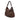 Brown Fendi Zucca Canvas Rose Print Chef Shoulder Bag