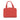 Red Chanel Mini Calfskin Label Click Shopping Tote Satchel