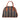 Brown Fendi Pequin Coated Canvas Dome Satchel