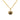 Gold Chanel Gold Plated CC Round Pendant Necklace