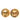 Gold Chanel CC Gold Plated Round Clip On Earrings