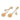 Gold Chanel CC Gold Plated Enamel Camellia Drop Push Back Earrings