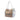 Beige Burberry Small Leather Trimmed Haymarket Check Coated Canvas Canterbury Tote
