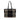 Black Burberry Beat Check Wool Tote