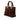 Brown Dior Medium Suede Cannage Lady Dior Satchel
