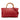 Red Gucci Medium Calfskin Bamboo Shopper Satchel