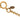 Gold Chanel CC Gold Plated Magnifying Glass Pendant Necklace