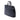 Black Prada Saffiano Cuir Travel Front Zip Pocket Briefcase Business Bag
