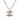 Silver Chanel Ruthenium Plated CC Crystal Pendant Necklace