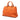 Orange Prada Vitello Daino Open Convertible Tote Satchel