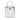 Silver Prada Metallic Spazzolato Leather Triangle Tote Satchel