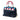 Blue Prada Medium Saffiano Trimmed City Calf Greca Esplanade Satchel