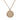 Pink Chanel CC Gold Plated Resin Strass Dome Pendant Necklace