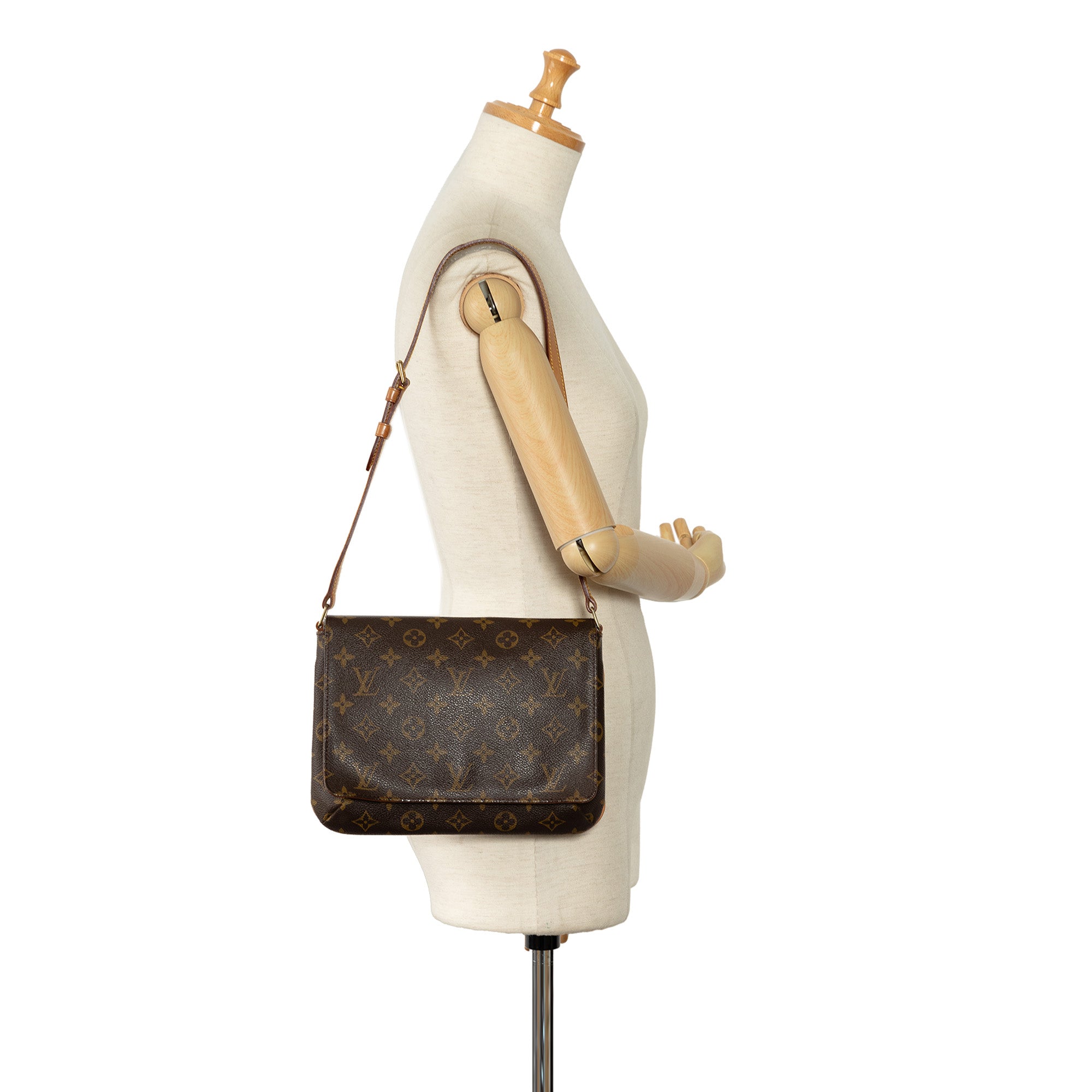 Brown Louis Vuitton Monogram Musette Tango Short Strap Shoulder Bag - Atelier-lumieresShops Revival