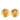 Gold Chanel CC Gold Plated Round Clip On Earrings
